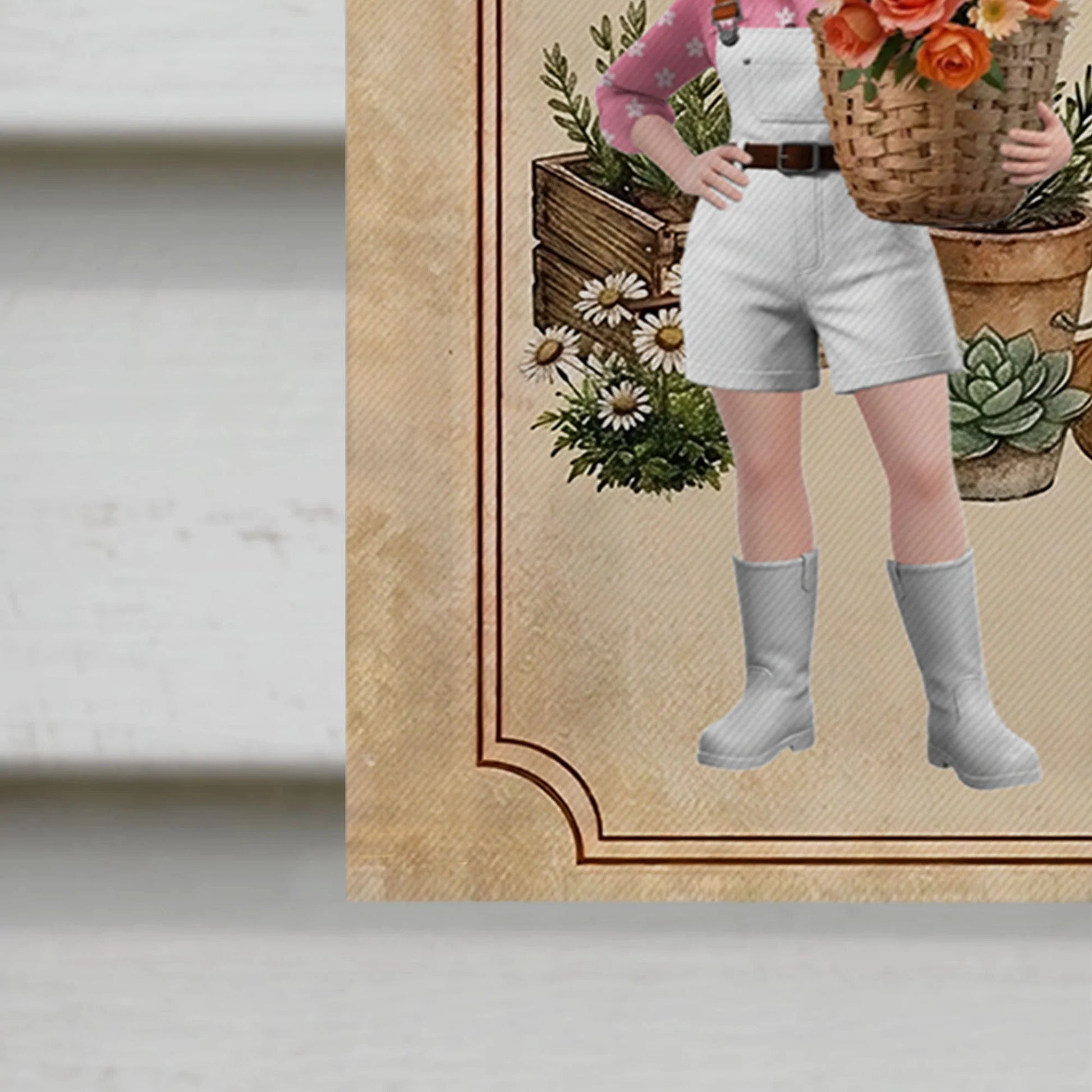 Personalized garden flag with custom name and floral illustration - perfect outdoor gift for mom and gardening lovers image 9