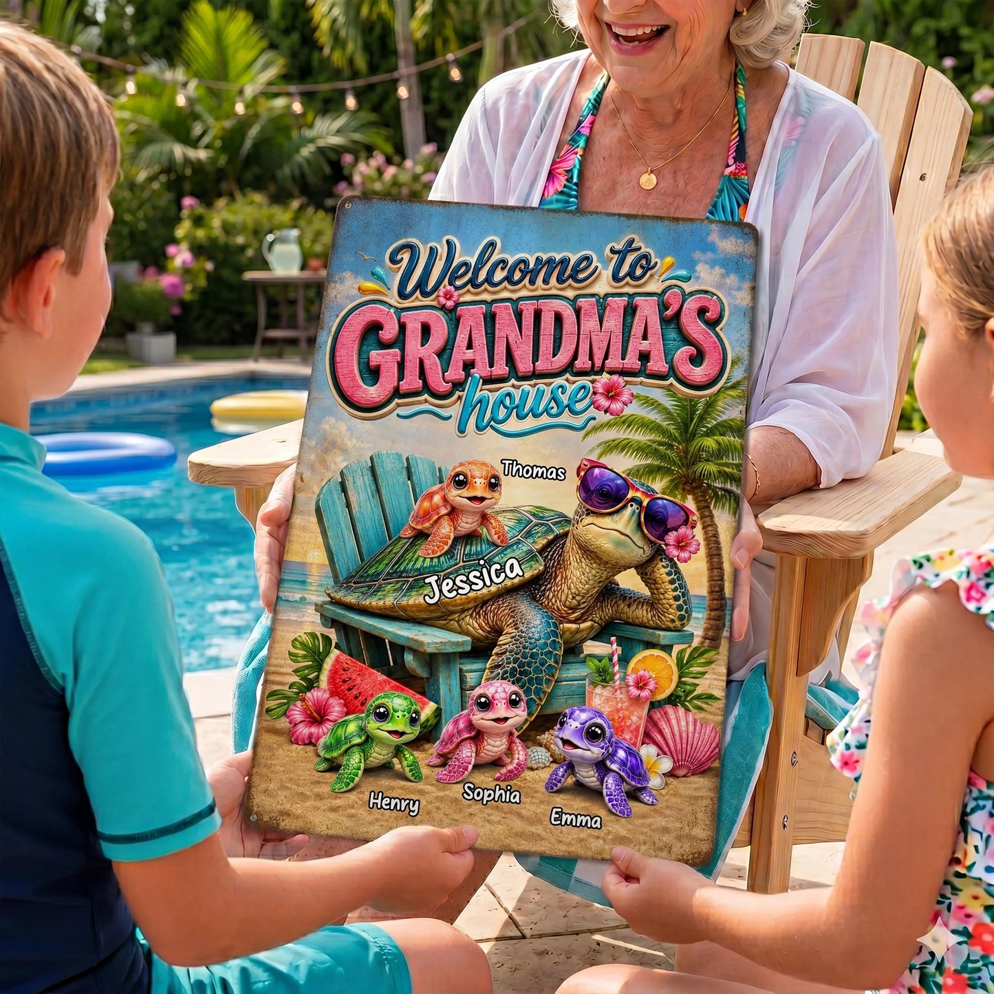 Metal Sign detail view for Grandma