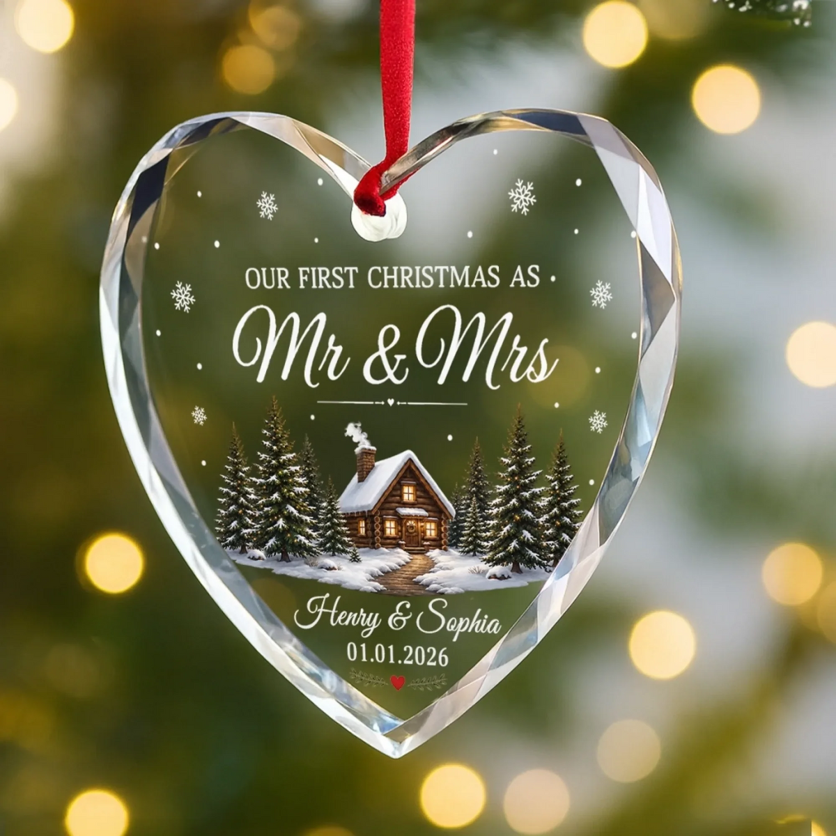 Custom First Christmas Heart Glass Ornament - Personalized Anniversary Christmas Wedding Gifts For Husband And Wife, Him And Her - Mr And Mrs Christmas 50f43a2e-45fe-4217-bb7a-446bd91bd3d9-banner-3.png
