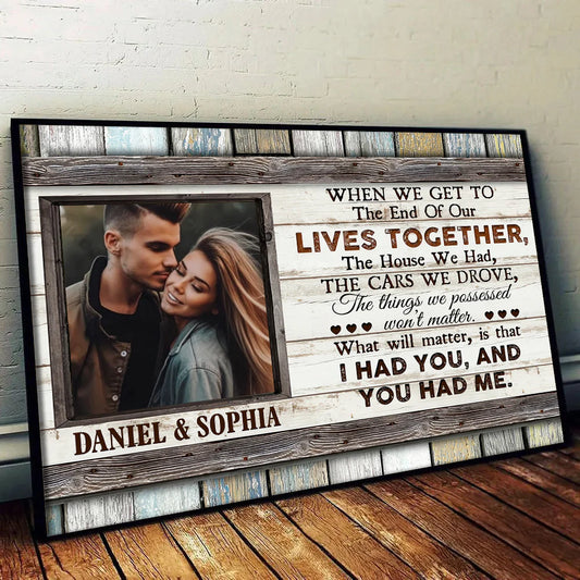 Custom Anniversary Canvas Print for Wife with personalized design details for meaningful gifting