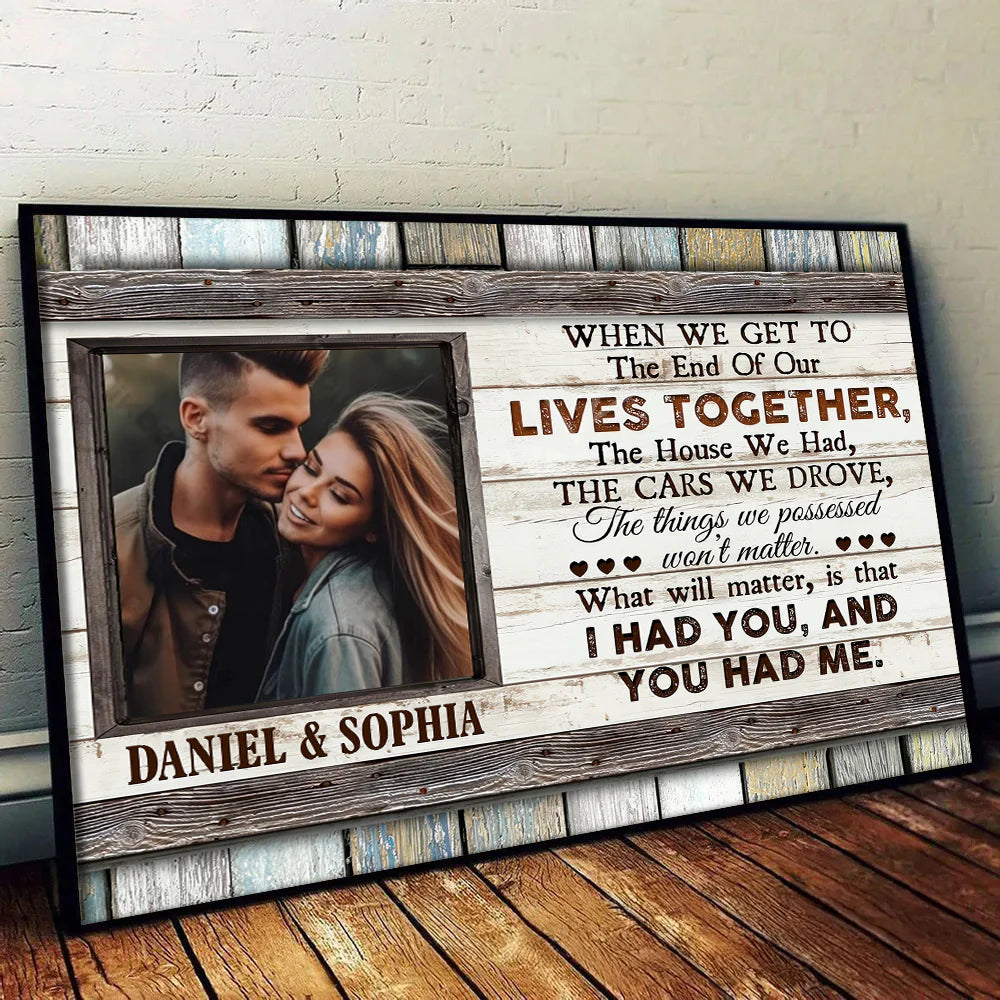 Custom Anniversary Canvas Print for Wife with personalized design details for meaningful gifting