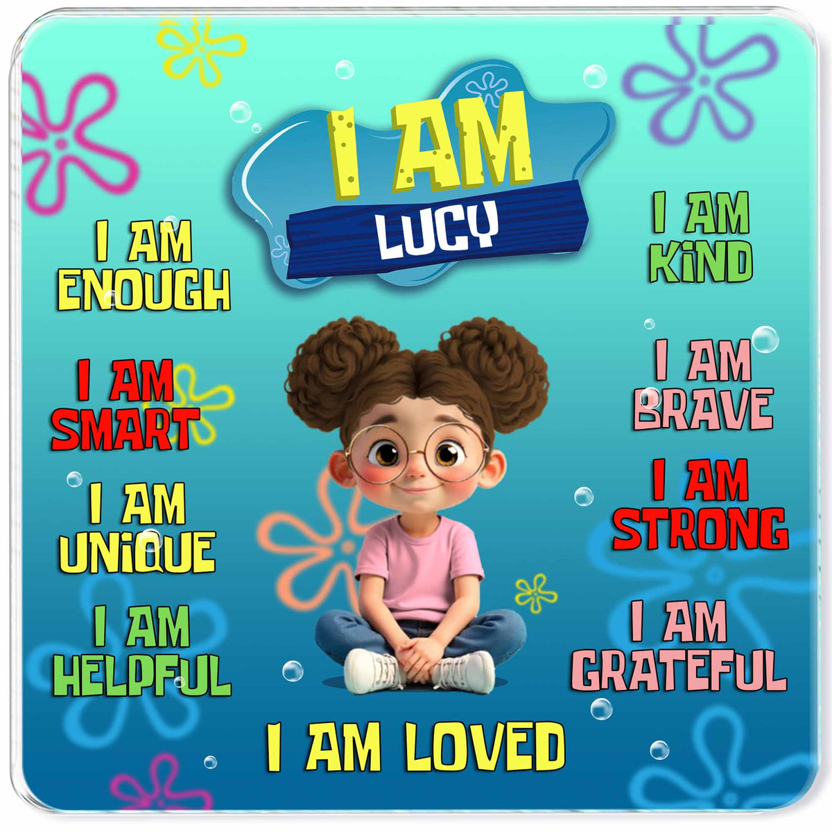 I Am Enough, Smart, Unique, Positive Affirmation Magnet