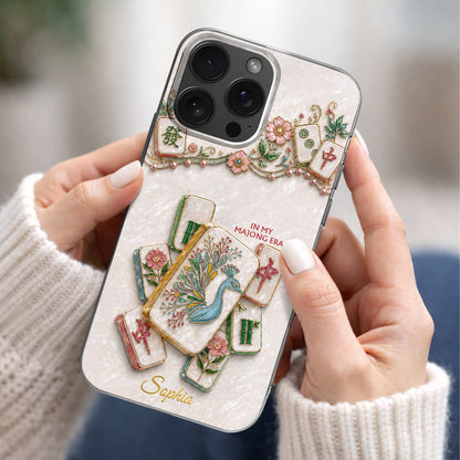 Custom Mahjong Phone Case for Mom with personalized design details for meaningful gifting image 7