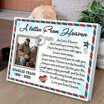 Personalized Memorial Canvas Print personalization view for Family