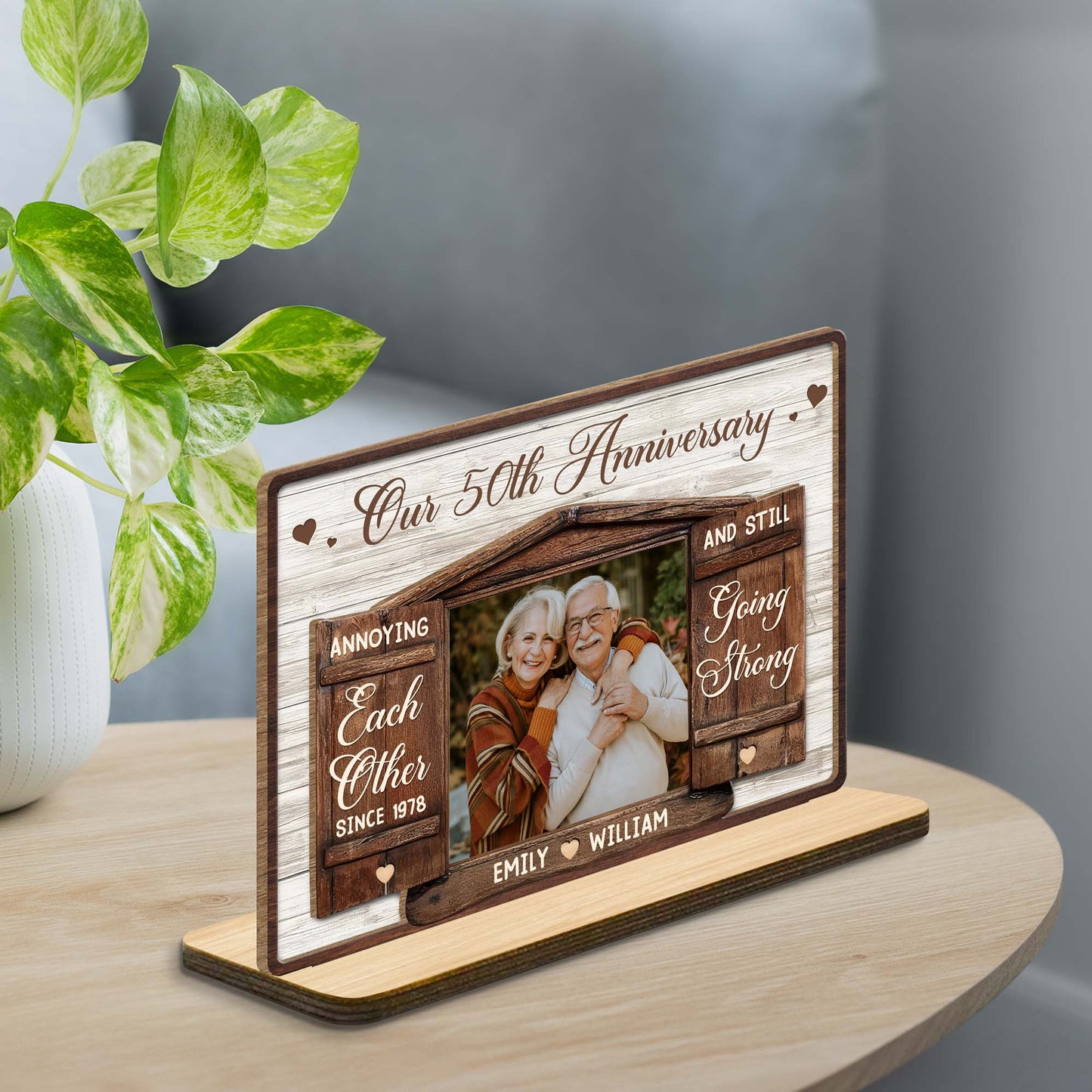 Wood Sign gift-ready design for Couples