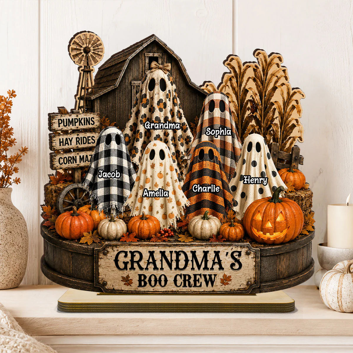 Plaque gift-ready design for Grandma