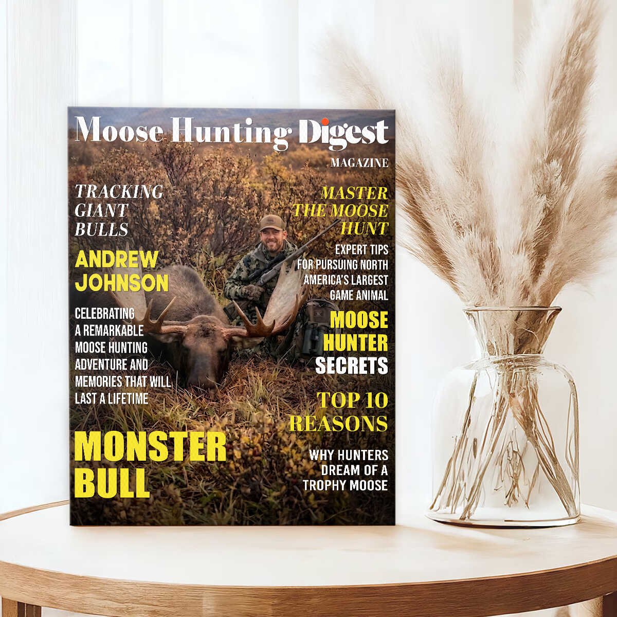Custom Hunting Canvas Print personalization view for Dad
