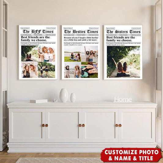 Canvas / Poster gift-ready design for Best Friends