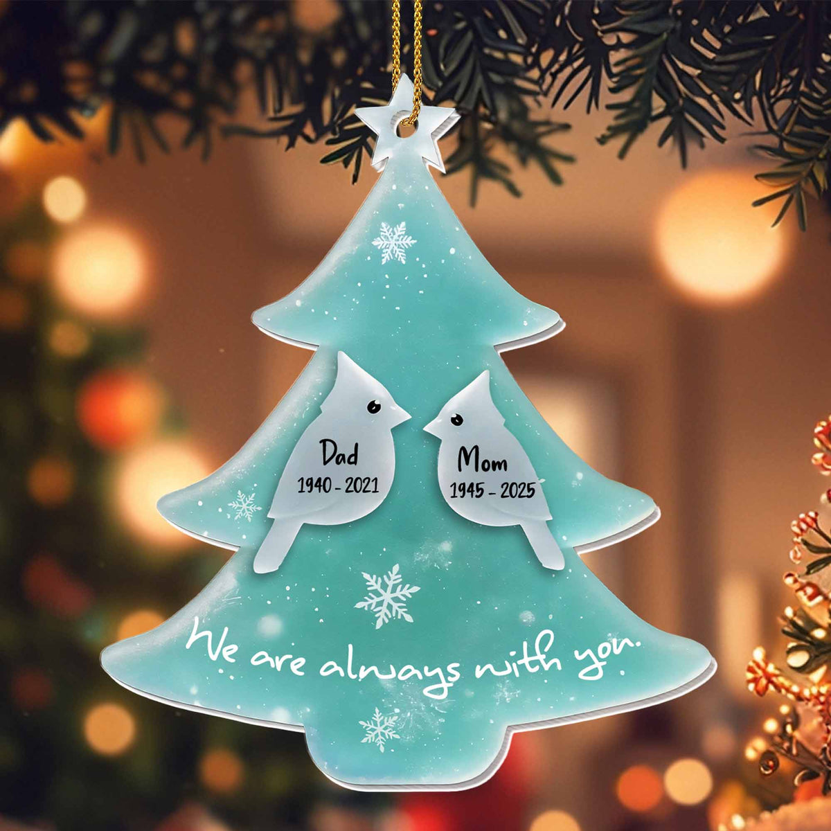 We Are Always With You Christmas Tree Ornament