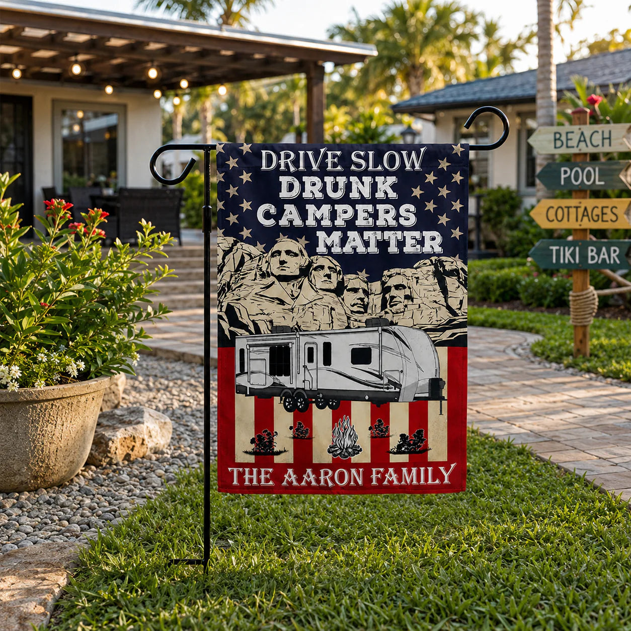 Garden Flag gift-ready design for Family