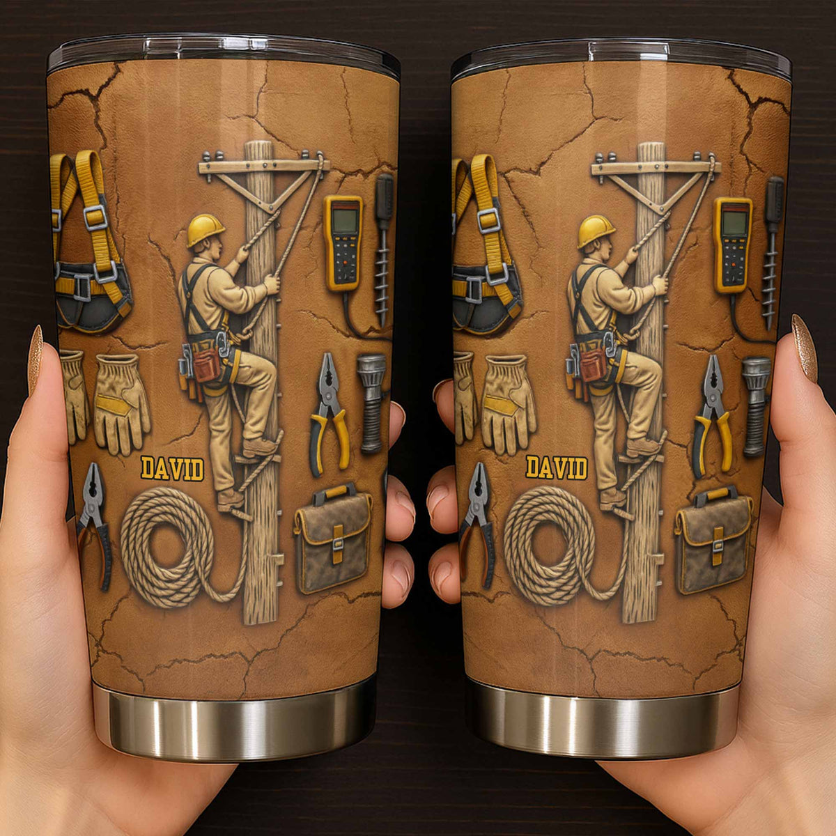 Celebrate Hard Work, Tools and Construction Worker Design