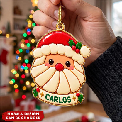 Mexican Pan Dulce Personalized Acrylic Ornament - Cute Concha Christmas Keepsake Gift for Kids and Family