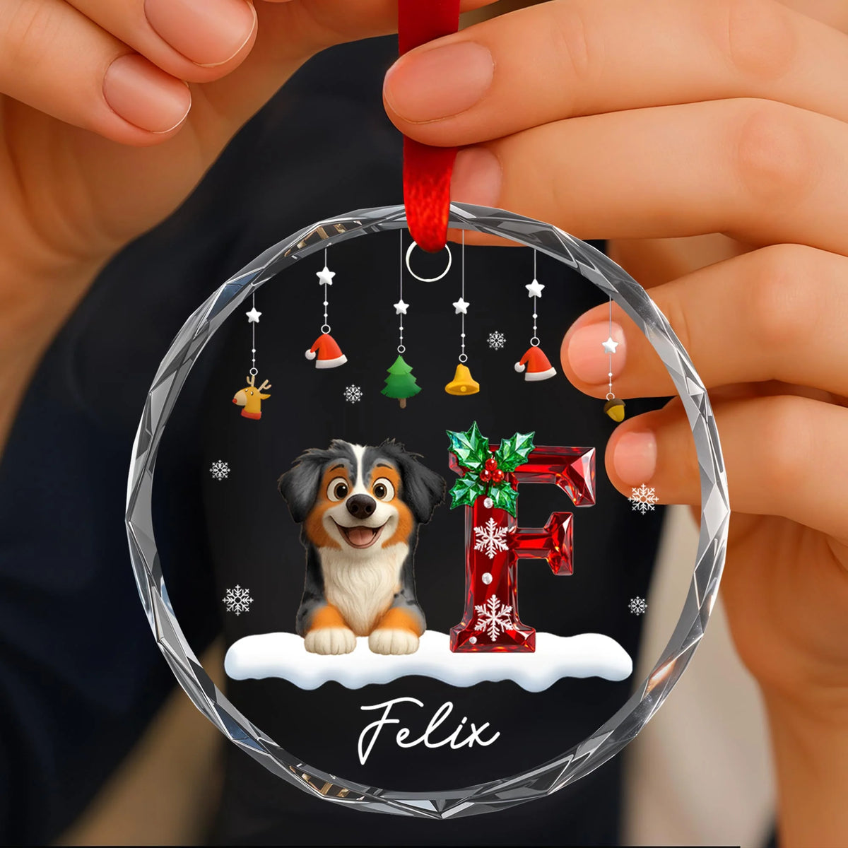 To Felix, Happy Holidays With Dog And Holiday Letter