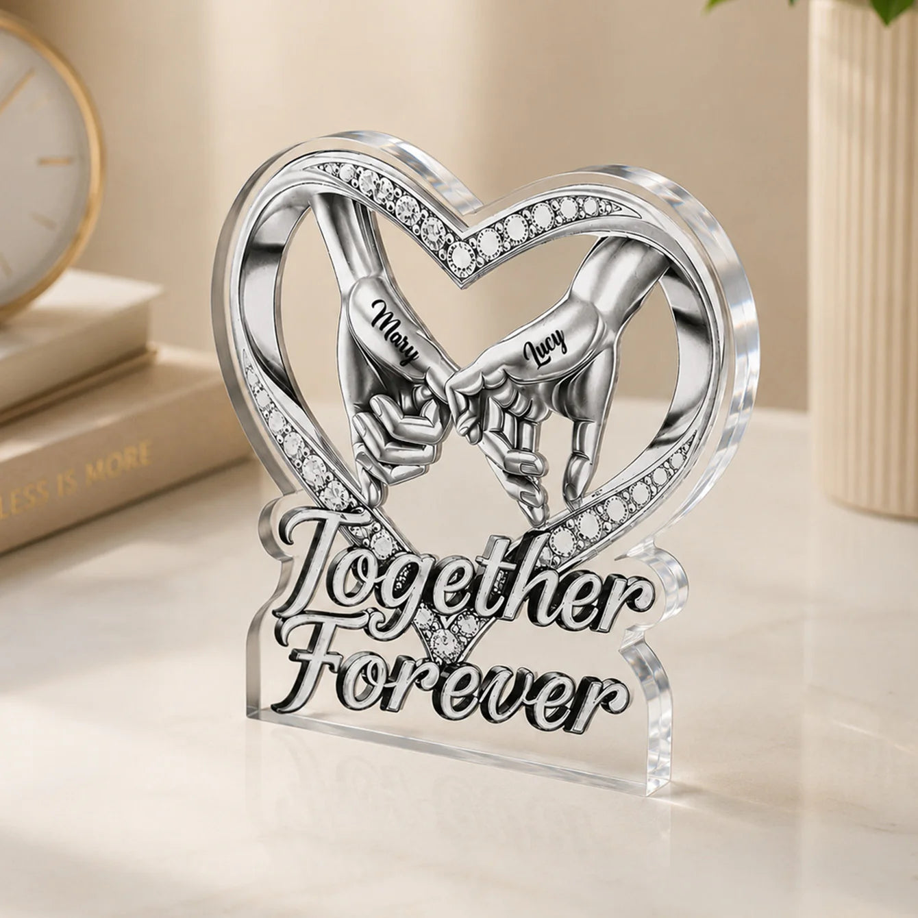 Plaque gift-ready design for Couples