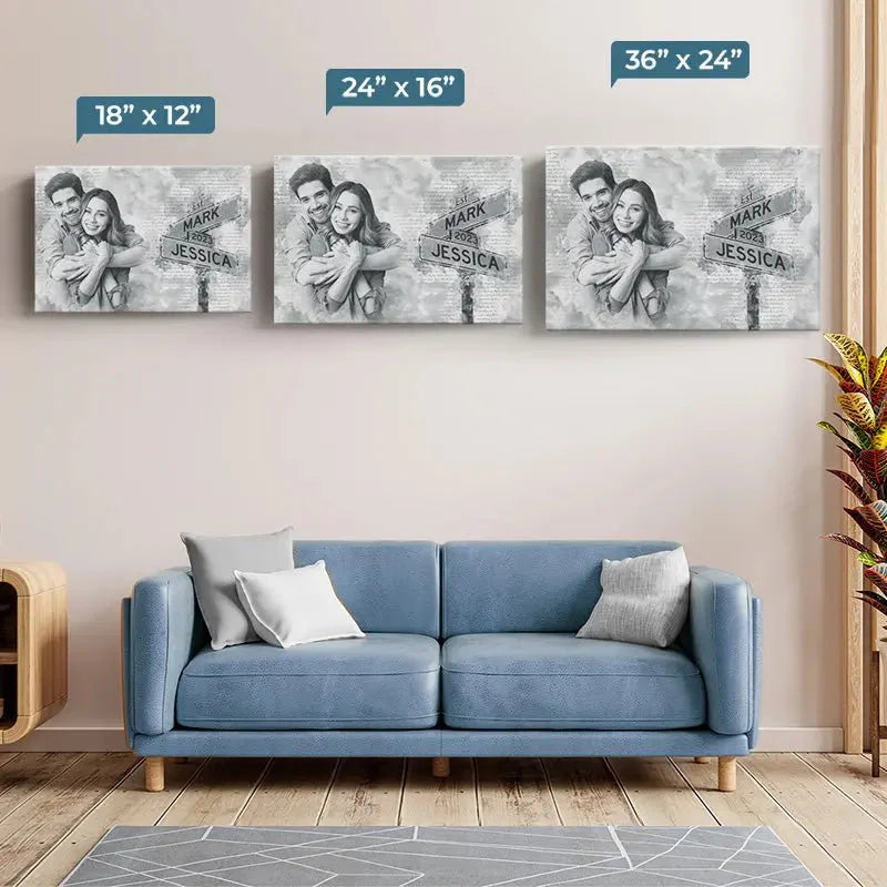 Couple - Be Lovers But Be Best Friends Too - Personalized Canvas Poster PRINTS10