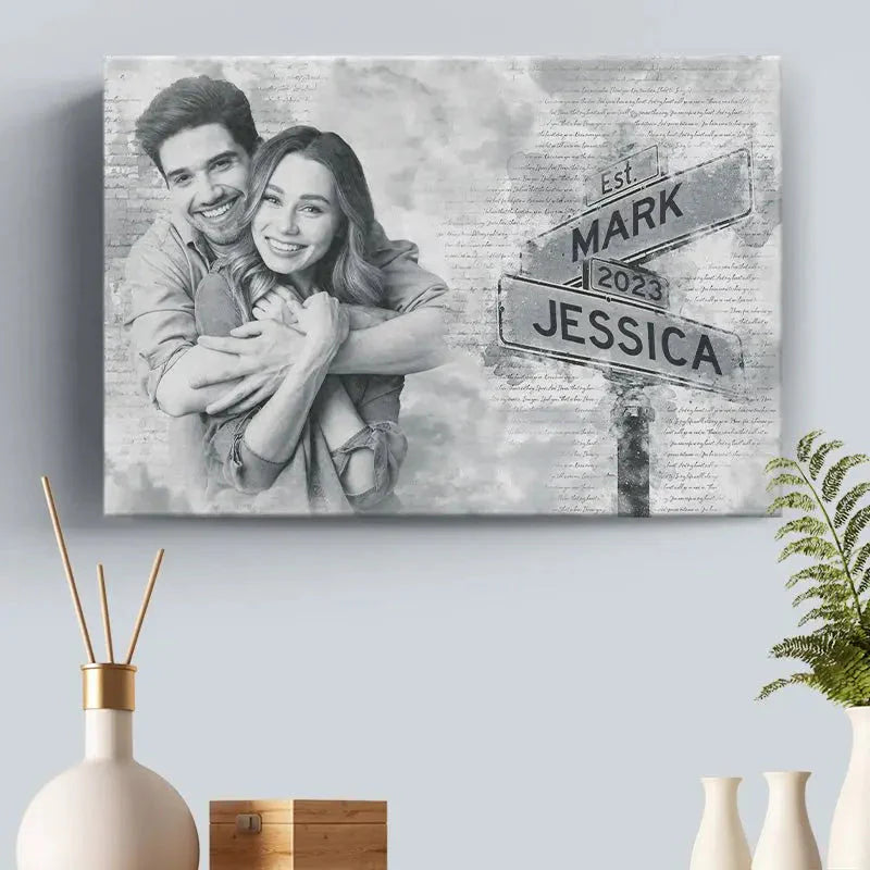 Couple - Be Lovers But Be Best Friends Too - Personalized Canvas Poster PRINTS10