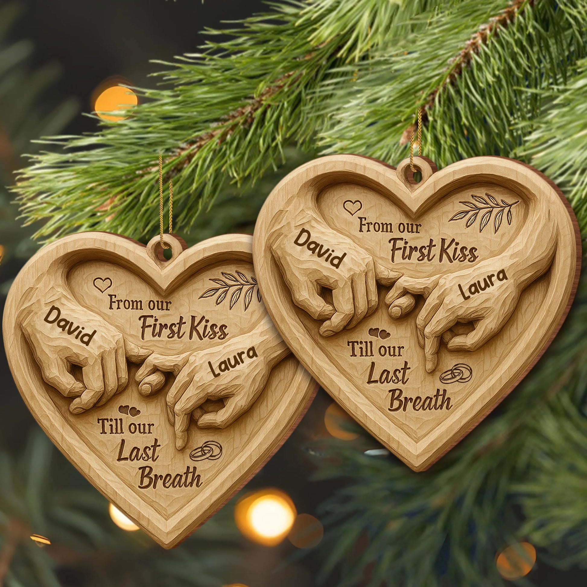 Wooden Ornament gift-ready design for Wife