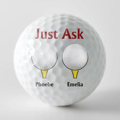 Family - Best Dad By Par - Gift For Father, Golfer - Personalized Golf Ball Golf Ball PRINTS10