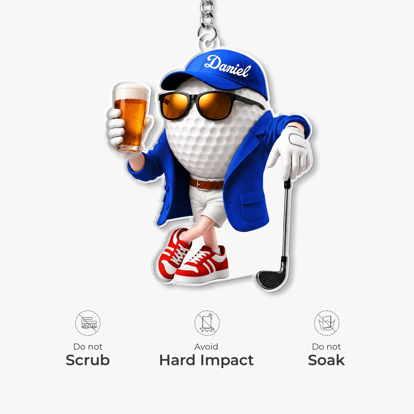 Keychain gift-ready design for Dad