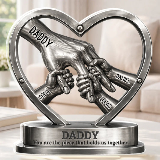 Personalized Dad Puzzle Plaque for Dad with personalized design details for meaningful gifting