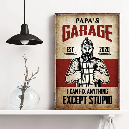 I Can Fix Anything - Personalized Poster/Canvas - Birthday Gift For Mechanic - Handy Man