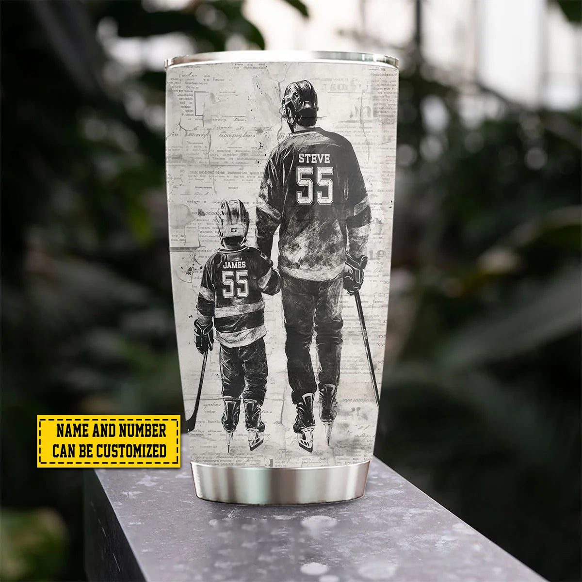 Tumbler detail view for Dad