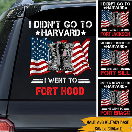 Personalized Military Soldier Car Decal for Military / Veteran