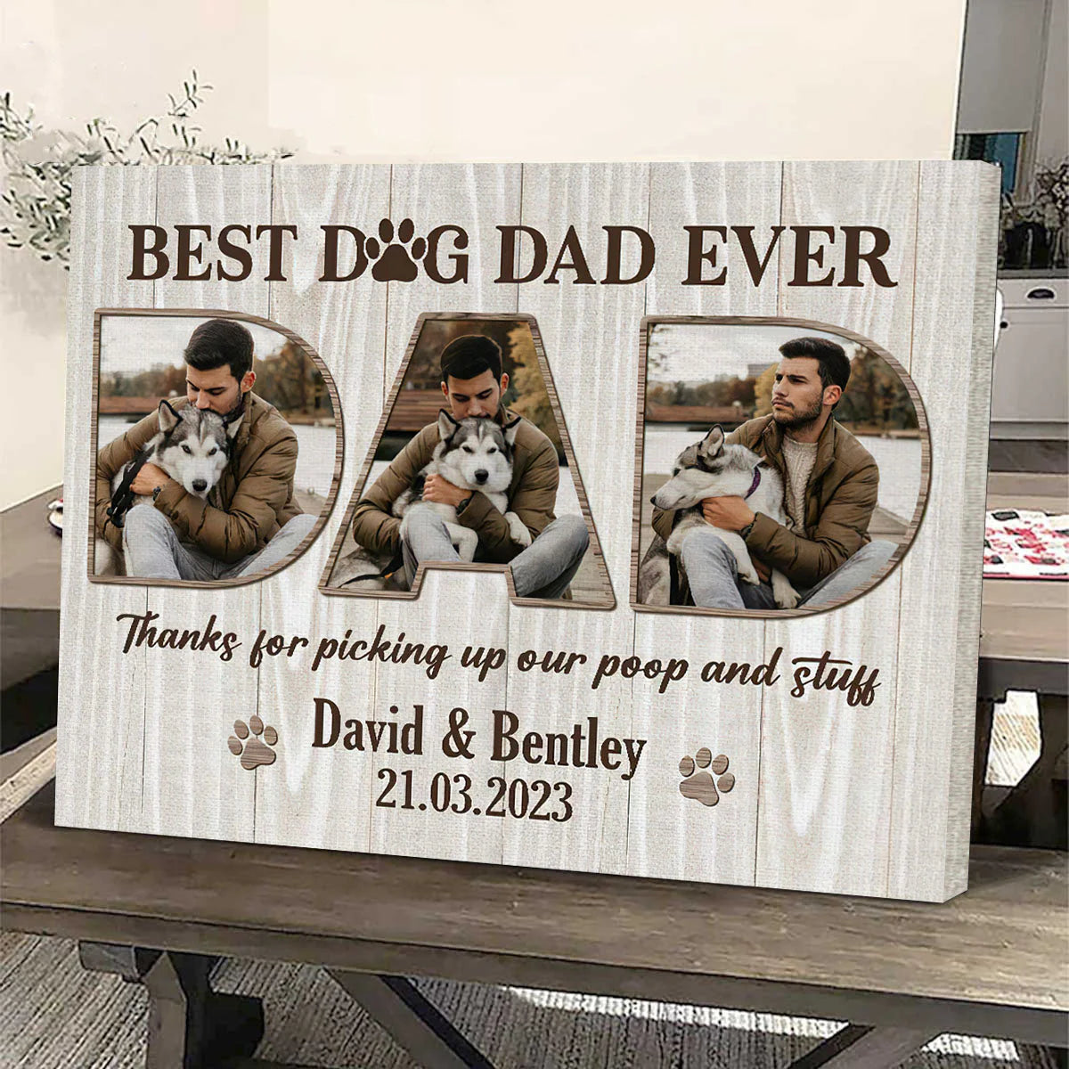 Canvas / Poster gift-ready design for Dad