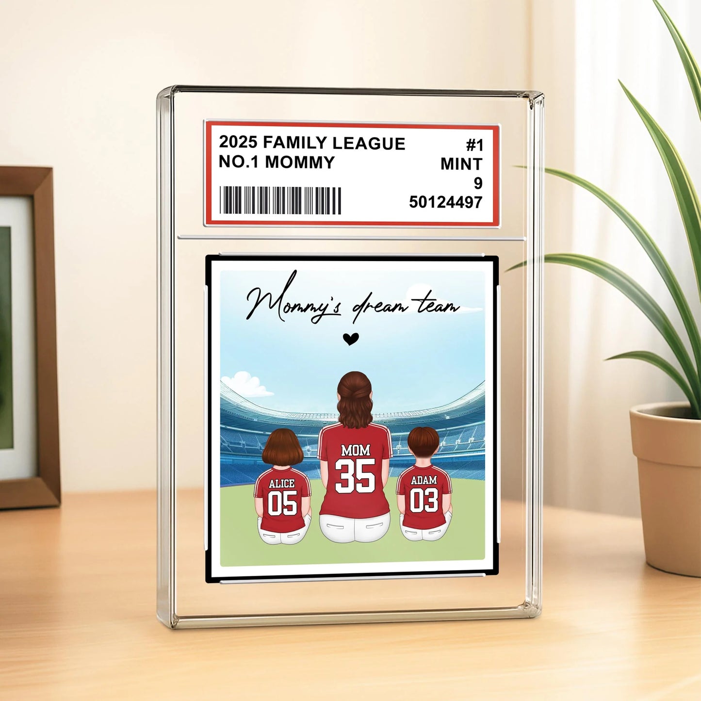 Personalized Soccer Dad Acrylic Plaque personalization view for Dad