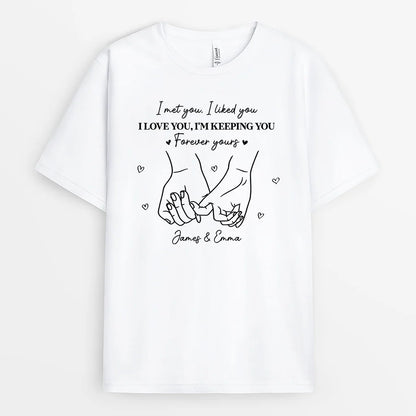 Personalized Couple Shirt personalization view for Couples