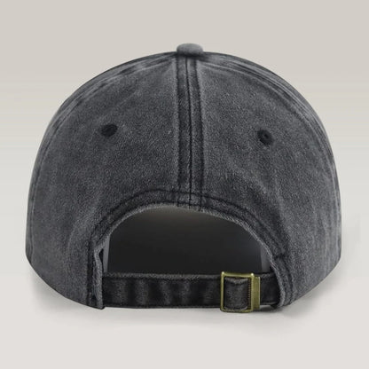 Custom Golf Club Name Washed Denim Baseball Cap - Personalized Golf Hat for Dad