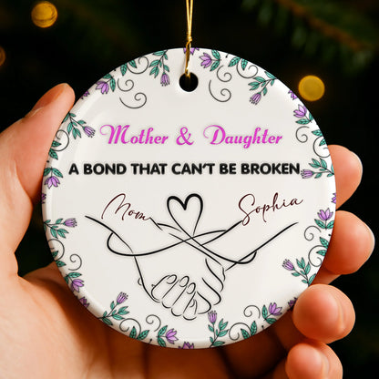 Mother & Daughter Bond With Hands And Heart