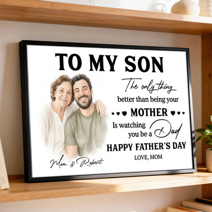 Custom Father's Day Gift For Son for Son/Grandson with personalized design details for meaningful gifting image 7