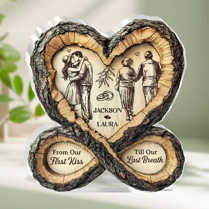"Until The Very End" Personalized Plaque personalization view for Couples