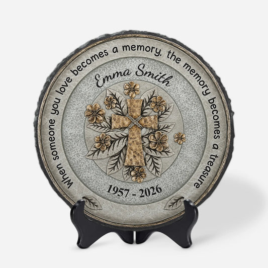 When Someone You Love Becomes A Memory - Personalized Garden Stone Memorial for Family