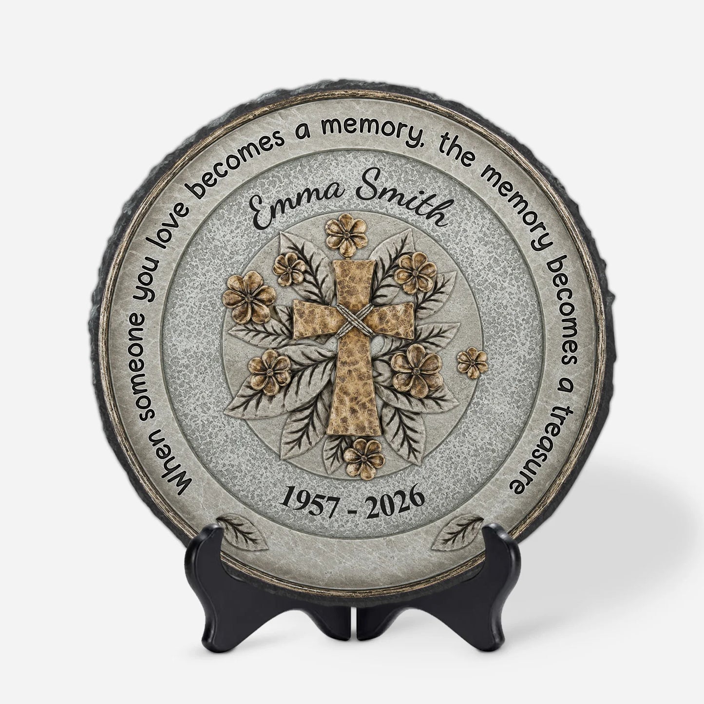 When Someone You Love Becomes A Memory - Personalized Garden Stone Memorial for Family
