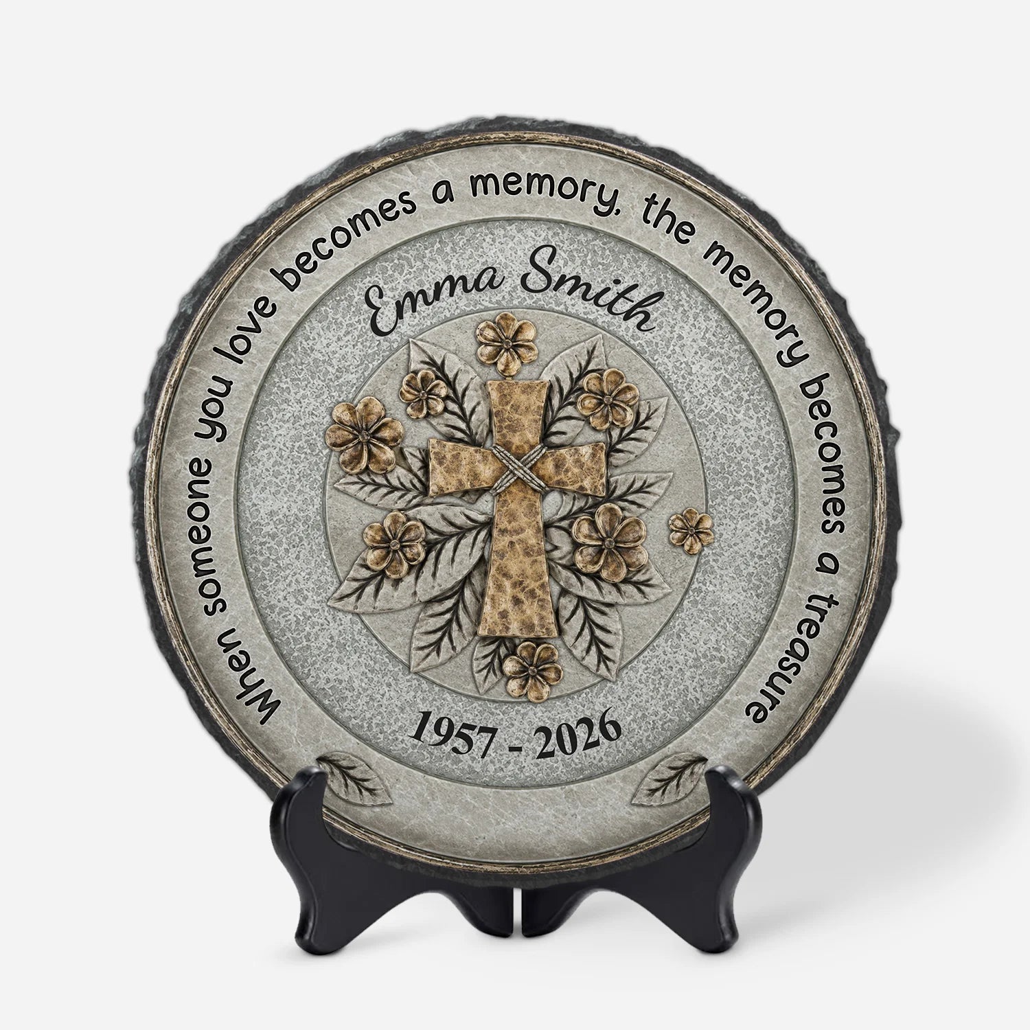 When Someone You Love Becomes A Memory - Personalized Garden Stone Memorial for Family