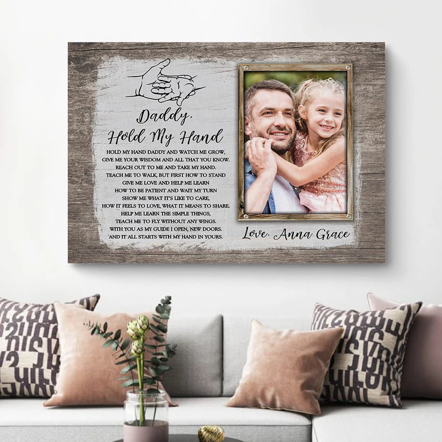 Dad Custom Photo Canvas