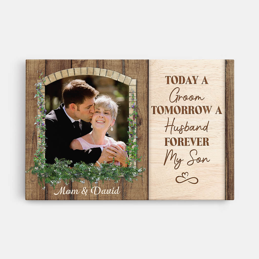 Personalised Today A Groom Tomorrow A Husband Canvas - PRINTS10