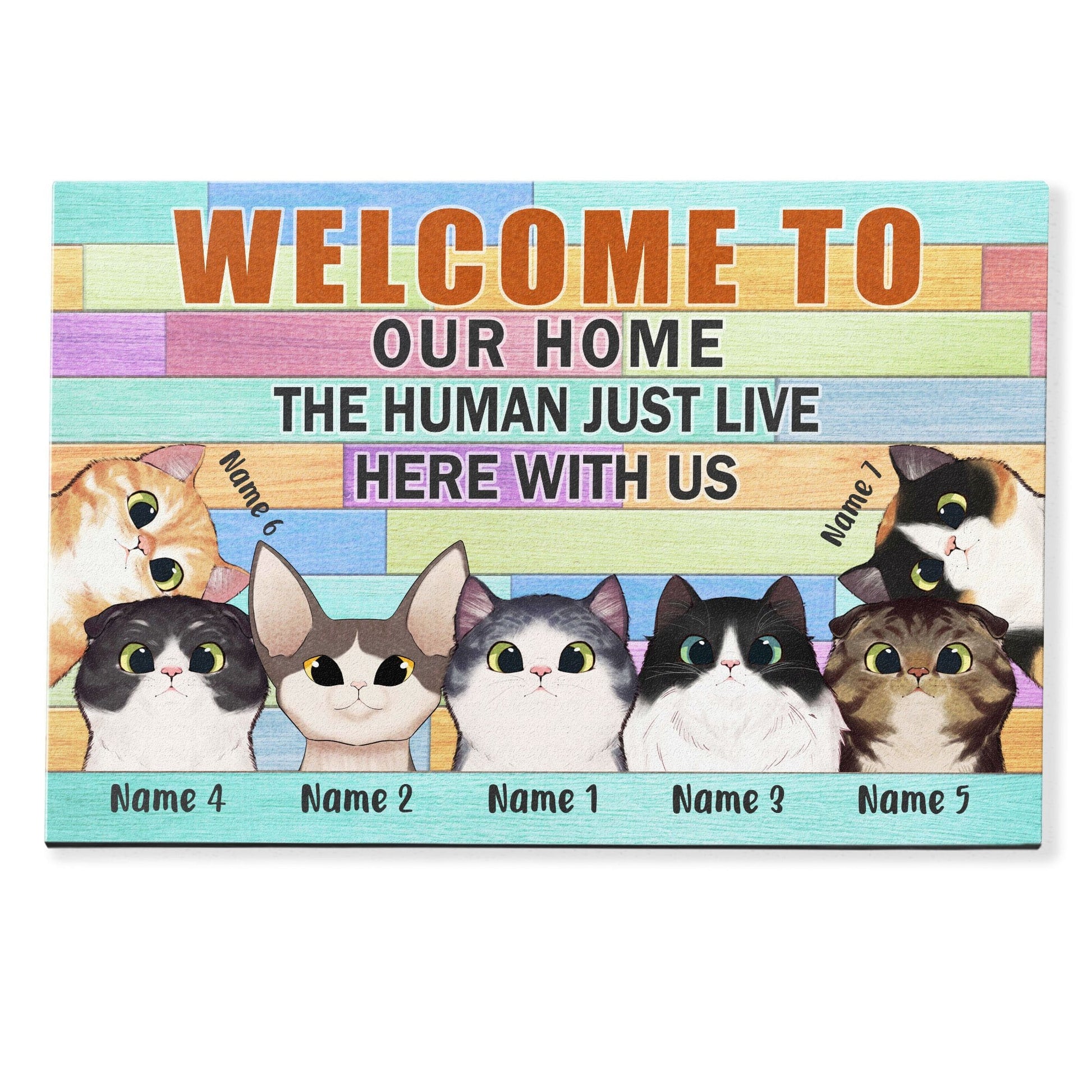 Keep Door Closed Don't Let The Cats Out, Cat Custom Doormat, Gift For Cat Lovers-PRINTS10