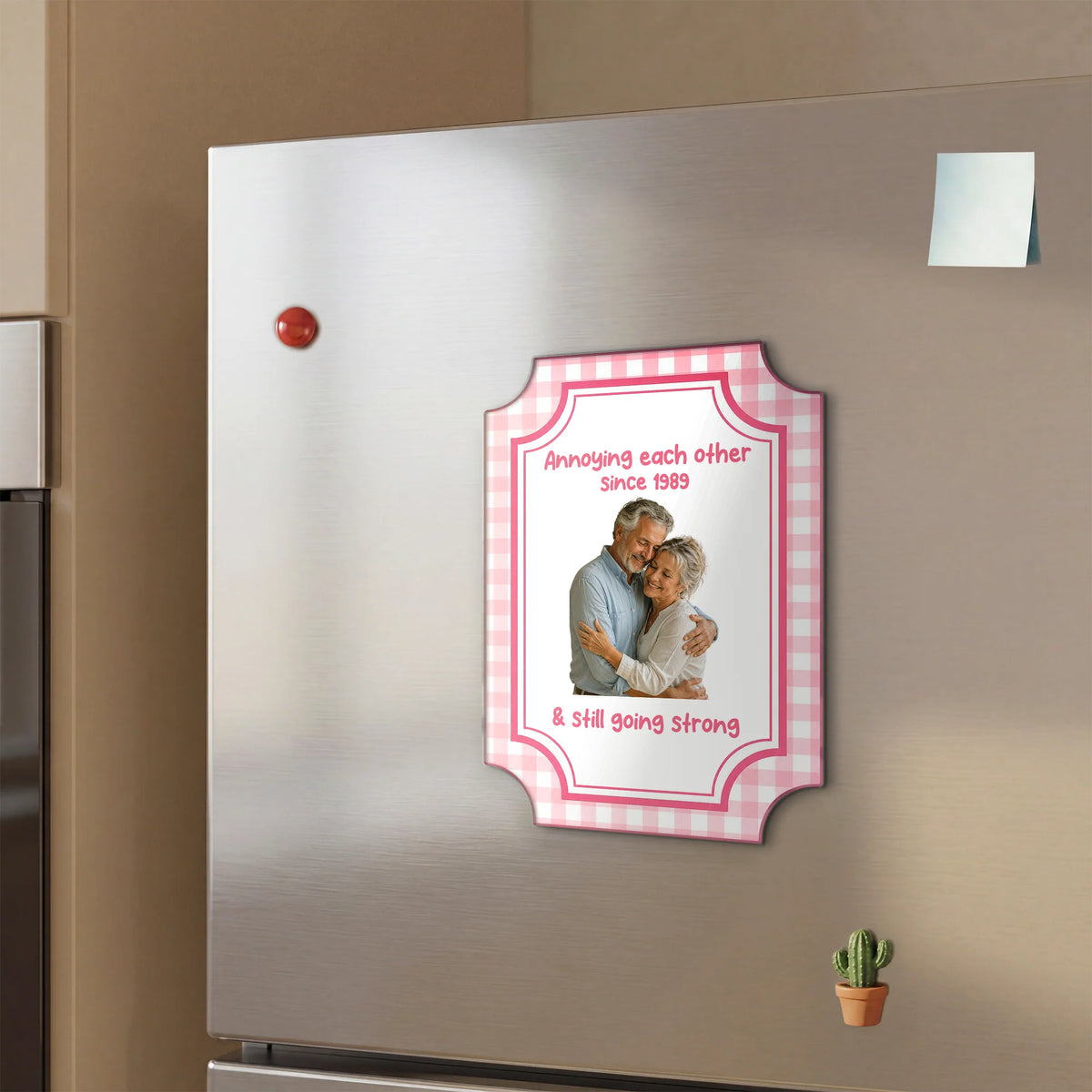 "Annoying Each Other Since" Custom Photo Acrylic Magnet - Personalized Anniversary Gift for Couples