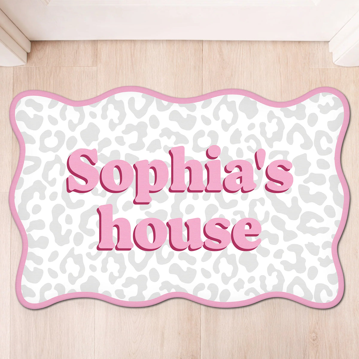 Custom House Name Shaped Doormat - Personalized Gift for Best Friends