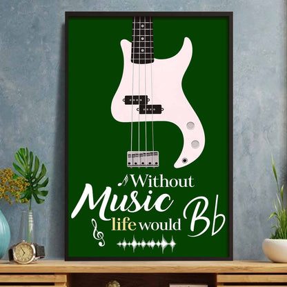 Custom Bass Guitar Music Poster for Dad with personalized design details for meaningful gifting image 9
