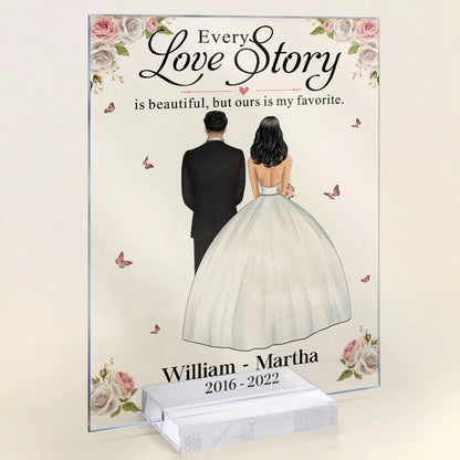 Custom Wedding Anniversary Plaque personalization view for Couples