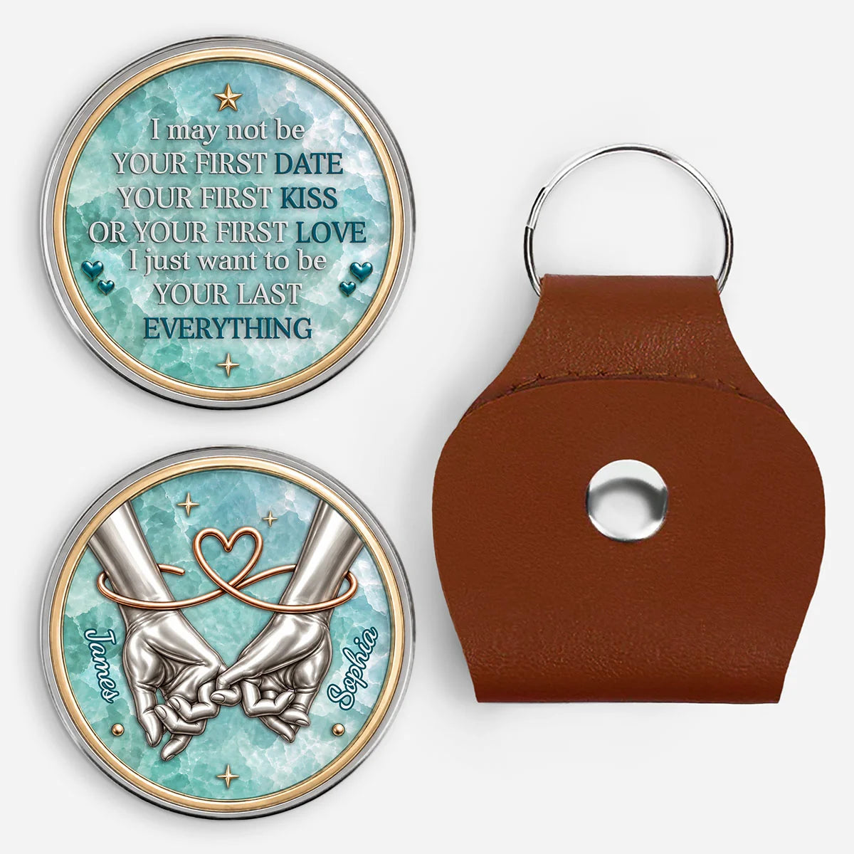 Your Last Everything Custom Pocket Hug - Personalized Couple Token Gift