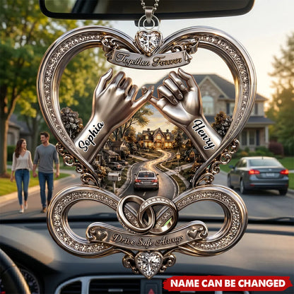 Ornament material and size view - Custom Infinity Car Ornament