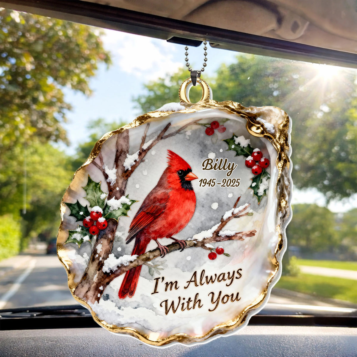 I'm Always With You, Cardinal and Berries Ornament