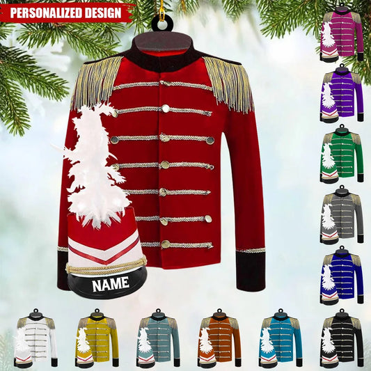 Personalized Marching Band Uniform Acrylic Ornament - Custom Keepsake Gift for Band Members