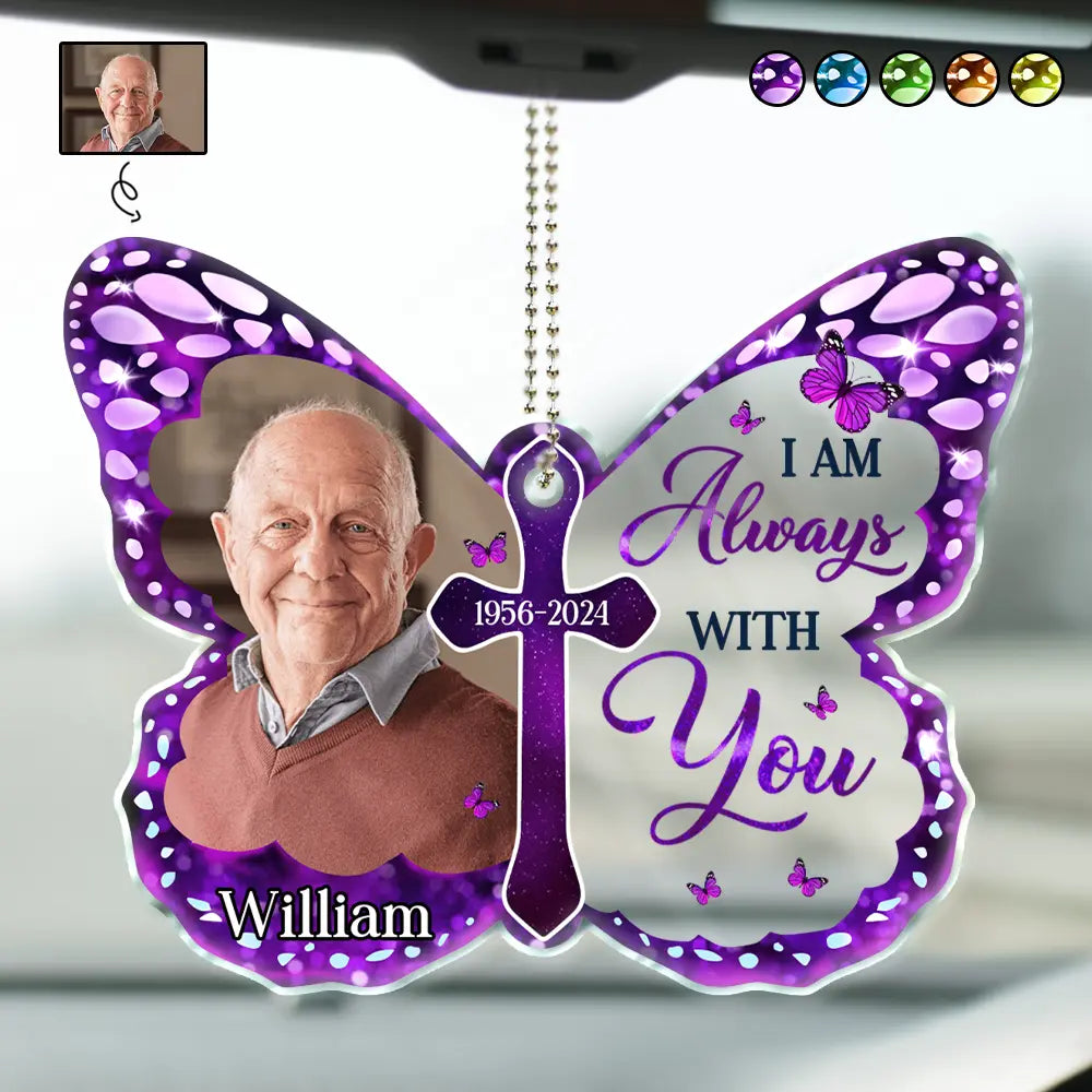 Personalized Memorial Car Hanger for Family with personalized design details for meaningful gifting
