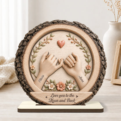 Custom Best Friends Wood Plaque personalization view for Best Friends